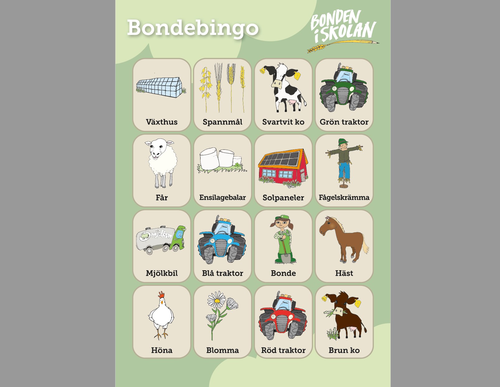 Bingobild. Klicka för att se visa hela bilden.